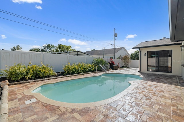 1981 Briarwood St, Dunedin, FL 34698 - view of pool featuring a patio and a fenced backyard