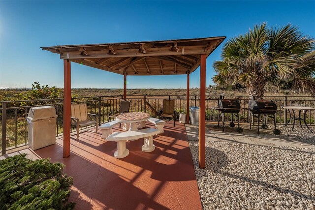 13000 Gulf Blvd Unit 109, Madeira Beach, FL 33708 - view of patio / terrace featuring a gazebo