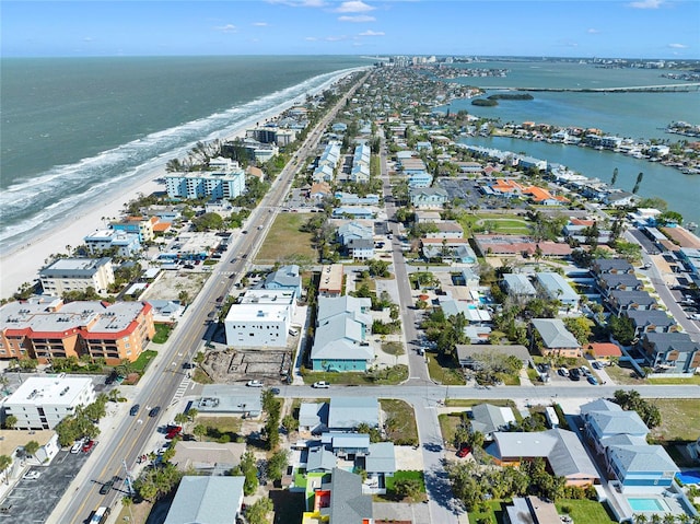 2116/2114 1st St, Indian Rocks Beach, FL 33785 - bird's eye view of waterfront with a beach