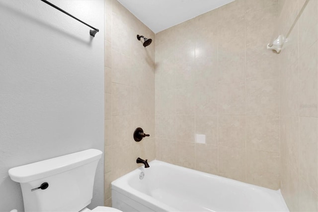 full bathroom featuring shower / bathing tub combination and toilet