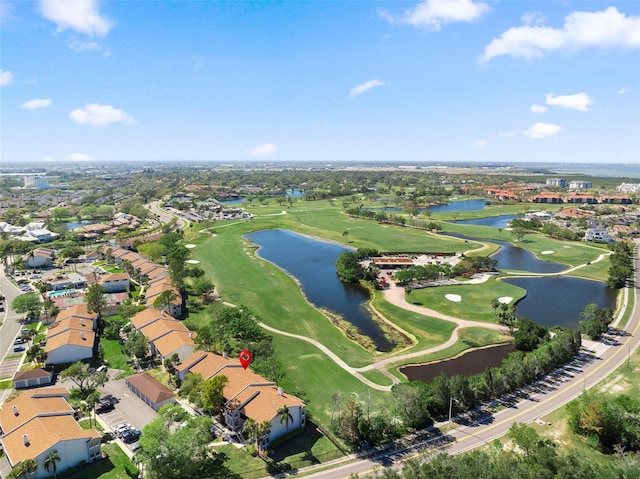 1901 Oyster Catcher Ln Unit 823, Clearwater, FL 33762 - birds eye view of property featuring a water view and view of golf course