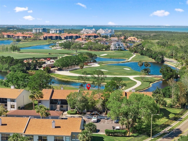 1901 Oyster Catcher Ln Unit 823, Clearwater, FL 33762 - bird's eye view with golf course view and a water view