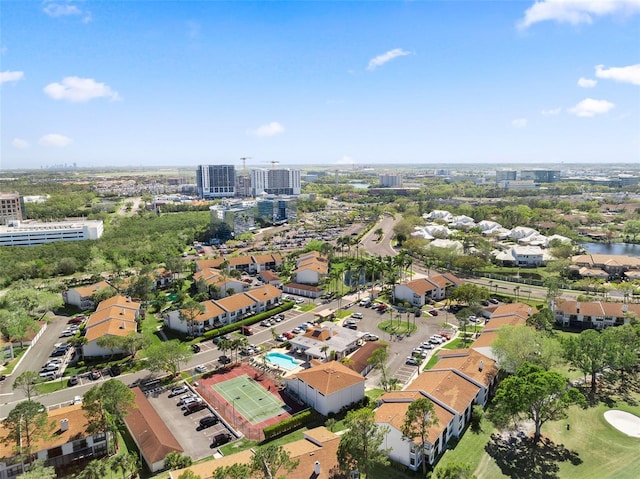 1901 Oyster Catcher Ln Unit 823, Clearwater, FL 33762 - bird's eye view featuring a city view