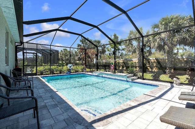 20647 Ovid Ln, Venice, FL 34293 - outdoor pool featuring a patio and a lanai