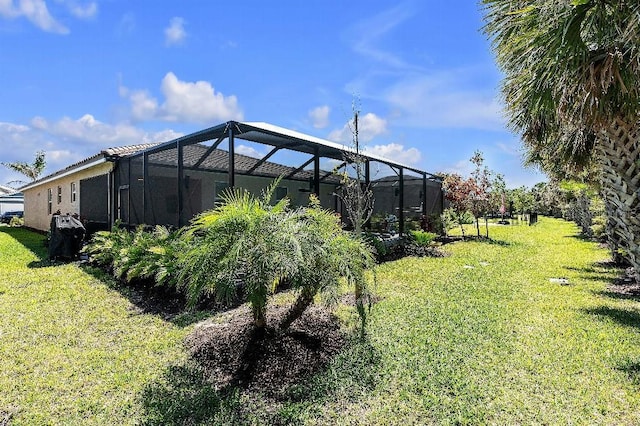20647 Ovid Ln, Venice, FL 34293 - view of yard with a lanai