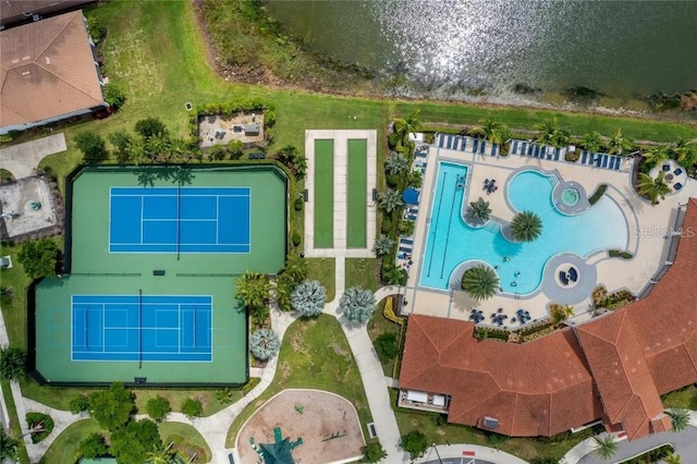 20647 Ovid Ln, Venice, FL 34293 - aerial view featuring a water view