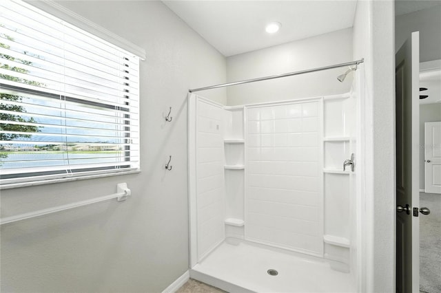 14050 Arbor Pines Dr, Riverview, FL 33579 - full bath featuring a stall shower and baseboards
