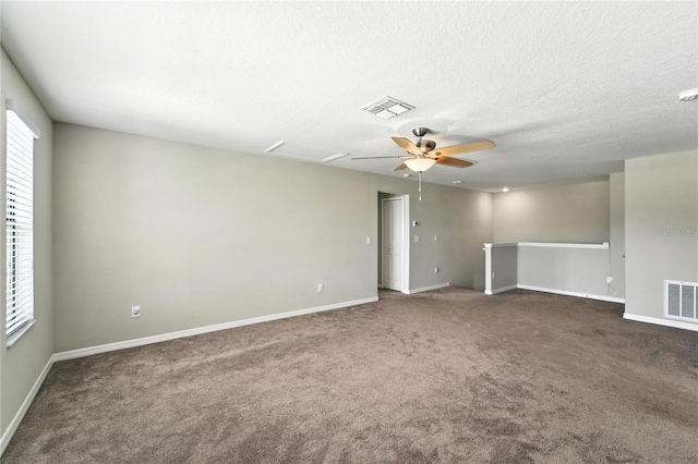 14050 Arbor Pines Dr, Riverview, FL 33579 - carpeted spare room featuring a ceiling fan and a textured ceiling