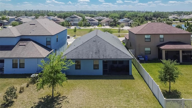 bird's eye view featuring a residential view