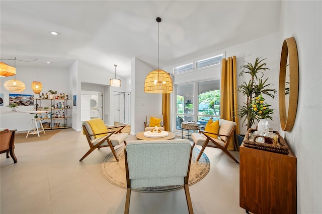 1810 Pine Hill Dr, Safety Harbor, FL 34695 - living area with vaulted ceiling