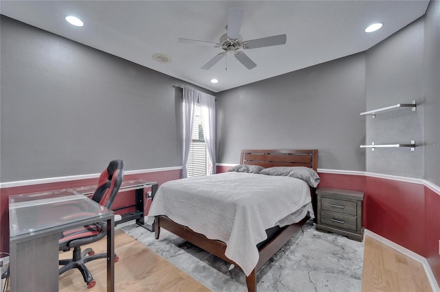 2510 Cross More St, Valrico, FL 33594 - bedroom featuring a ceiling fan, baseboards, and recessed lighting