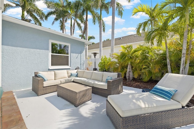 view of patio / terrace with an outdoor hangout area