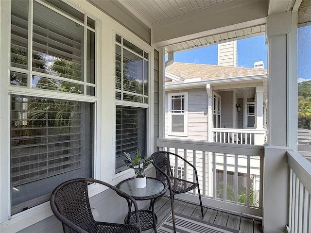 view of balcony