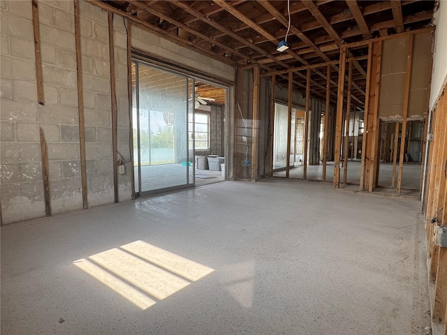 view of basement