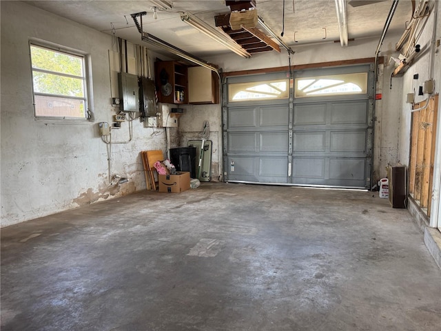 garage featuring electric panel