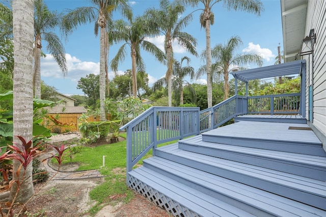 515 Frank Lloyd Wright Way, Lakeland, FL 33803 - view of wooden terrace