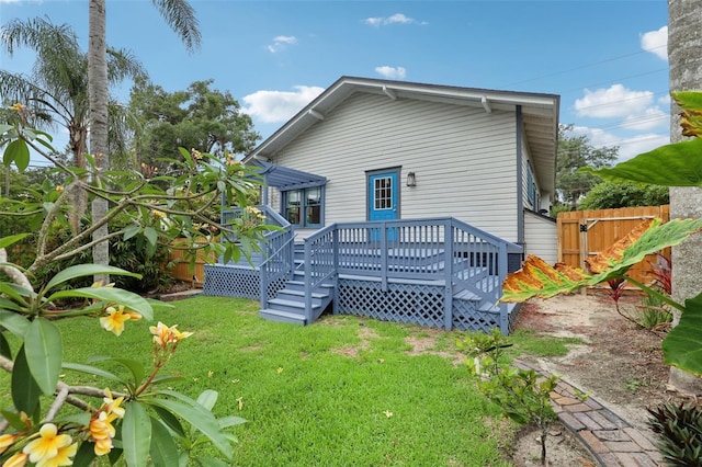 515 Frank Lloyd Wright Way, Lakeland, FL 33803 - rear view of property with a deck