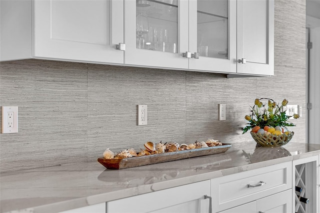 interior space with tasteful backsplash