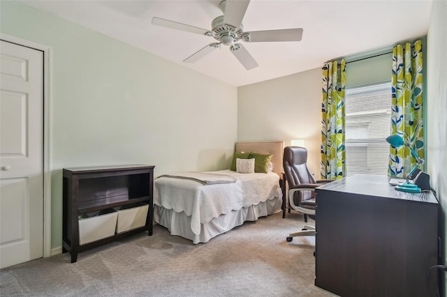 1187 Mistwood Dr, Tarpon Springs, FL 34688 - carpeted bedroom featuring ceiling fan