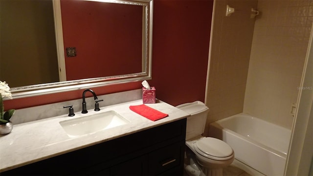 2101 Fox Chase Blvd Unit 102, Palm Harbor, FL 34683 - full bathroom with toilet, vanity, and bathing tub / shower combination