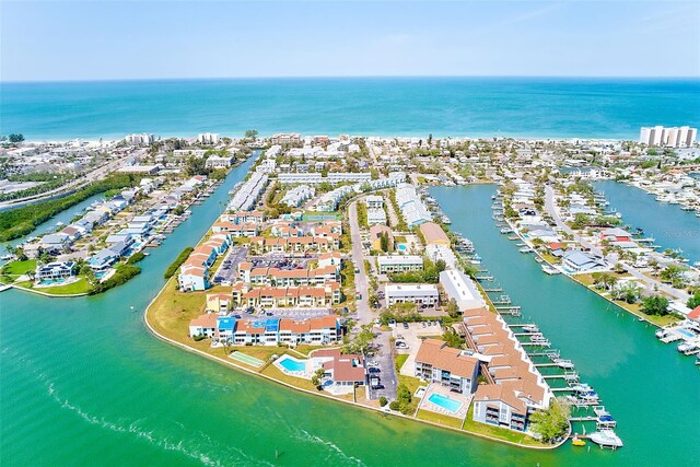 615 Garland Cir, Indian Rocks Beach, FL 33785 - drone / aerial view of a large body of water