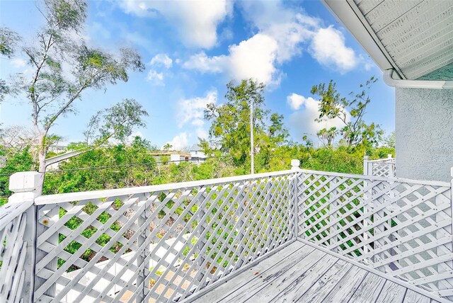 615 Garland Cir, Indian Rocks Beach, FL 33785 - view of wooden deck