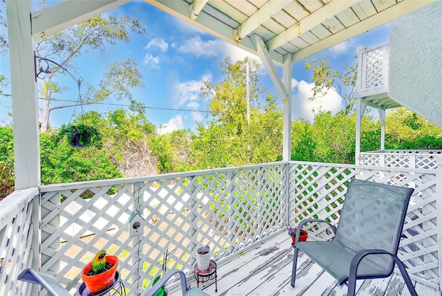 615 Garland Cir, Indian Rocks Beach, FL 33785 - view of wooden terrace