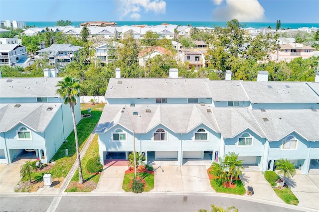 615 Garland Cir, Indian Rocks Beach, FL 33785 - aerial view of residential area with a nearby body of water
