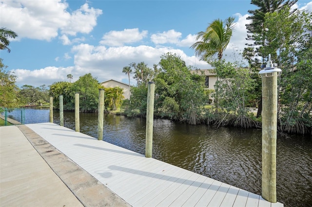 1832 Flamingo Dr, North Fort Myers, FL 33917 - dock area with a water view