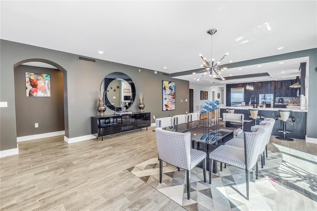 19816 Gulf Blvd Unit 201, Indian Shores, FL 33785 - dining area with visible vents, baseboards, and recessed lighting