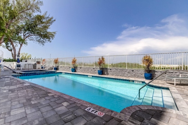 19816 Gulf Blvd Unit 201, Indian Shores, FL 33785 - pool with a patio and fence