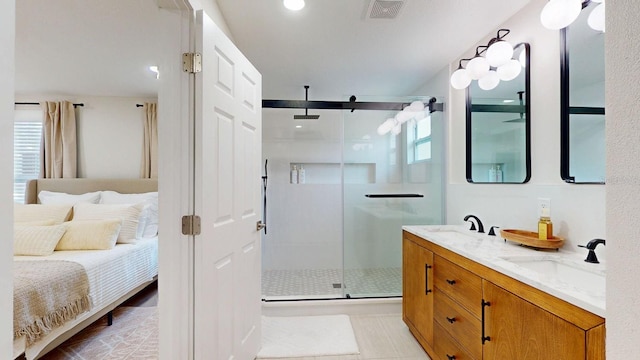 4530 5th Ave S, Saint Petersburg, FL 33711 - ensuite bathroom with a stall shower and double vanity