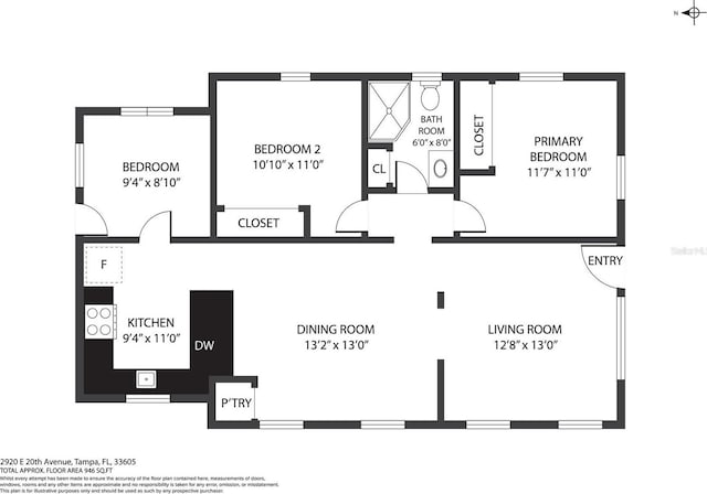 2920 E 20th Ave, Tampa, FL 33605 - plan