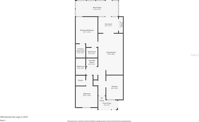 7360 Ulmerton Rd Unit 29B, Largo, FL 33771 - view of room layout