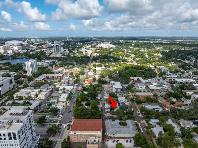 548 3rd St N, Saint Petersburg, FL 33701 - drone / aerial view featuring a water view