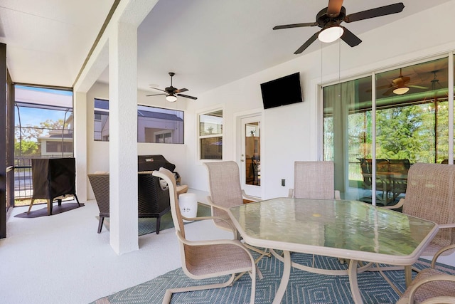 14241 Natures Reserve Dr, Lithia, FL 33547 - sunroom with healthy amount of natural light