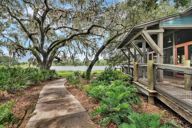 14241 Natures Reserve Dr, Lithia, FL 33547 - view of yard with a sunroom