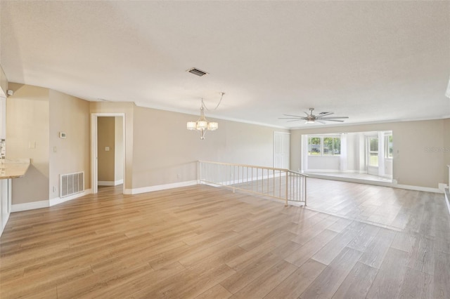 3252 Scorecard Dr, New Port Richey, FL 34655 - spare room with visible vents, light wood finished floors, and baseboards