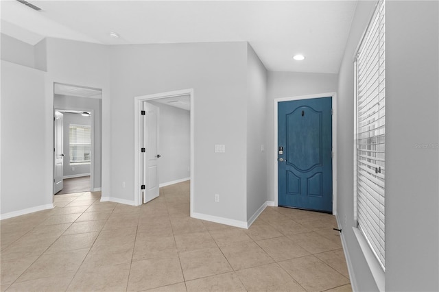 10108 36th Ct E, Parrish, FL 34219 - entrance foyer with light tile patterned flooring and recessed lighting