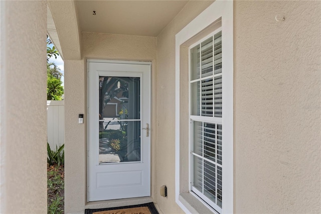 10108 36th Ct E, Parrish, FL 34219 - entrance to property featuring stucco siding