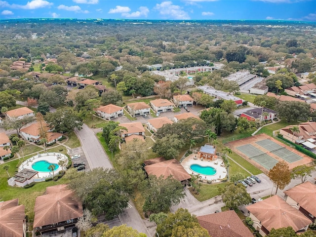 bird's eye view featuring a residential view