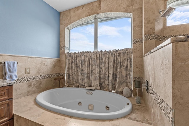 2050 N Pointe Alexis Dr, Tarpon Springs, FL 34689 - full bath featuring a tub with jets