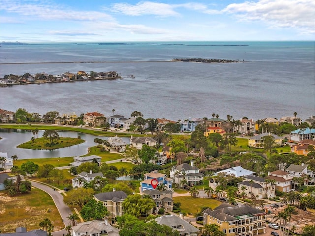 2050 N Pointe Alexis Dr, Tarpon Springs, FL 34689 - bird's eye view featuring a residential view and a water view