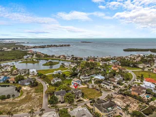 2050 N Pointe Alexis Dr, Tarpon Springs, FL 34689 - aerial view with a residential view and a water view