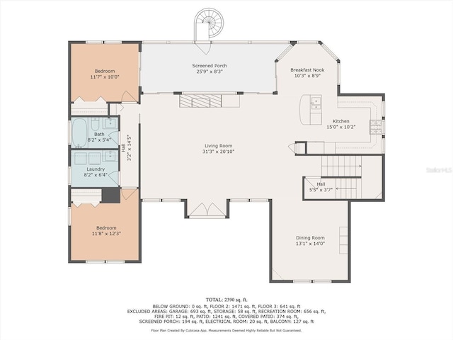 2050 N Pointe Alexis Dr, Tarpon Springs, FL 34689 - view of layout