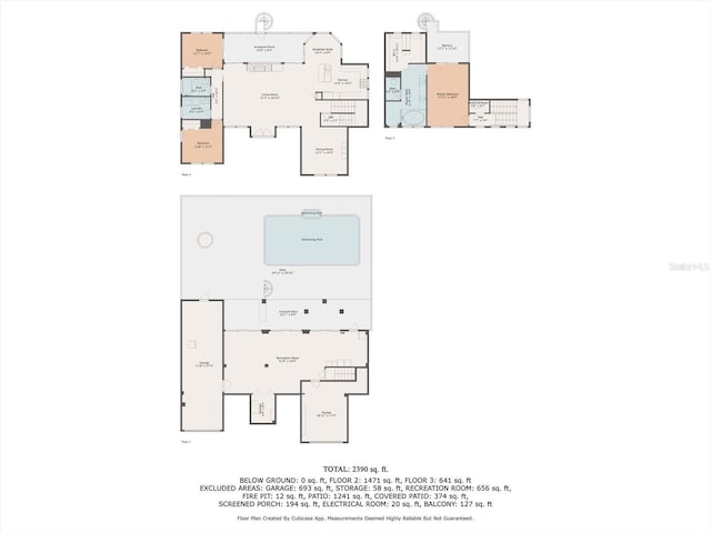 2050 N Pointe Alexis Dr, Tarpon Springs, FL 34689 - floor plan