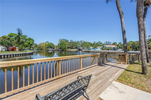 9105 W Hillsborough Ave Unit I102, Tampa, FL 33615 - dock area with a water view