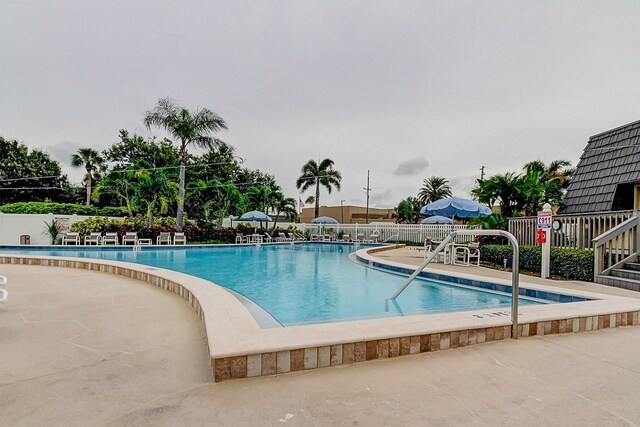 14130 Rosemary Ln Unit 3312, Largo, FL 33774 - pool featuring fence and a patio area