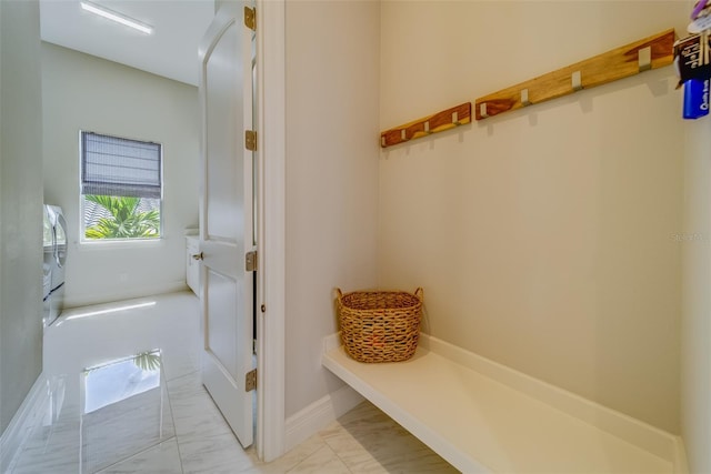 362 41st Ave, St Pete Beach, FL 33706 - mudroom featuring marble finish floor and baseboards