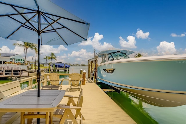 362 41st Ave, St Pete Beach, FL 33706 - view of dock featuring boat lift